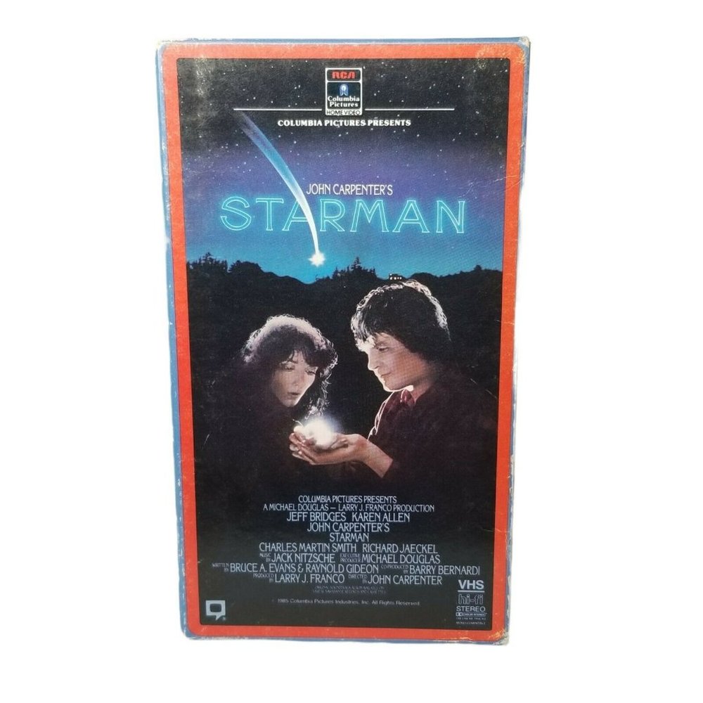 Starman (VHS, 1985, Side Flap Slip Sleeve) Jeff Bridges, Karen Allen RCA